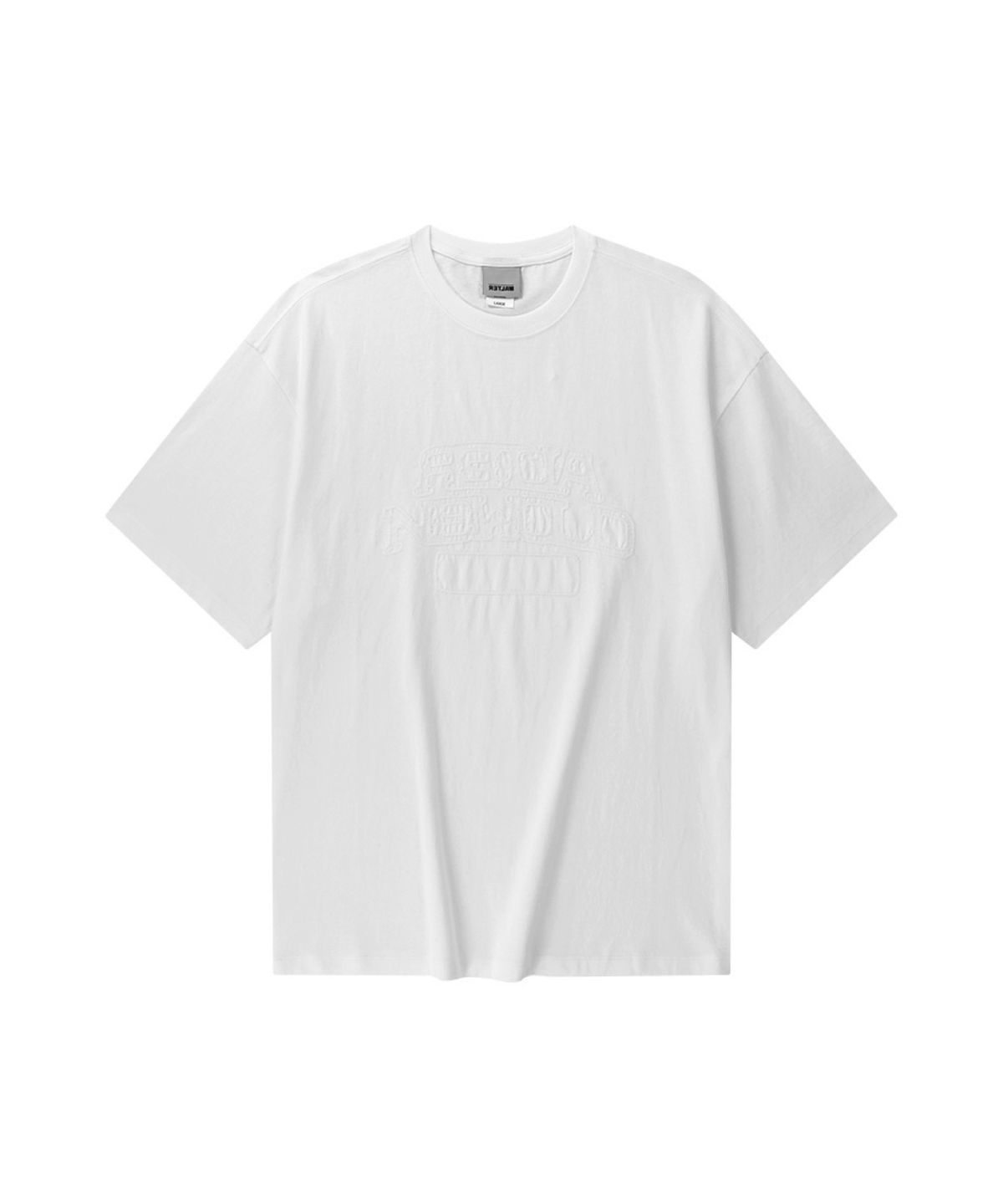 얼터 스튜디오(ALTER STUDIO) Chain Stitch Embroidery T-Shirt_White