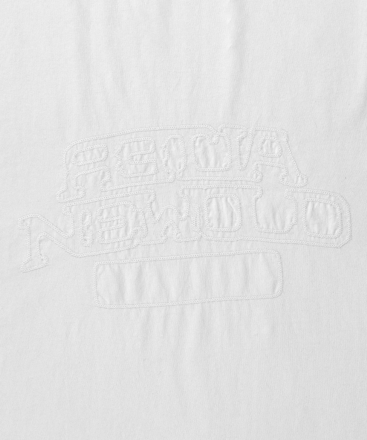 얼터 스튜디오(ALTER STUDIO) Chain Stitch Embroidery T-Shirt_White