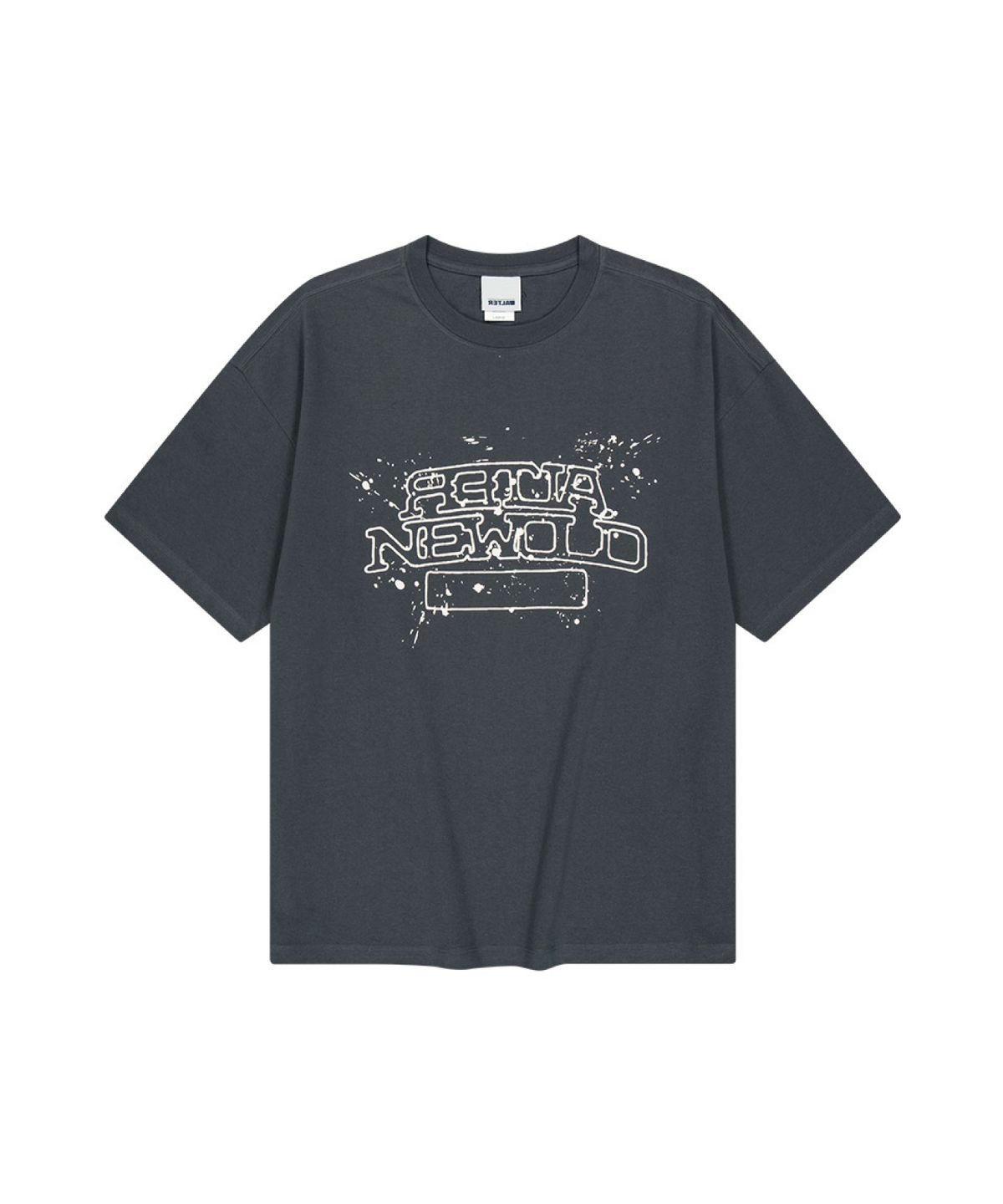 얼터 스튜디오(ALTER STUDIO) Splatter Print T-Shirt_Charcoal