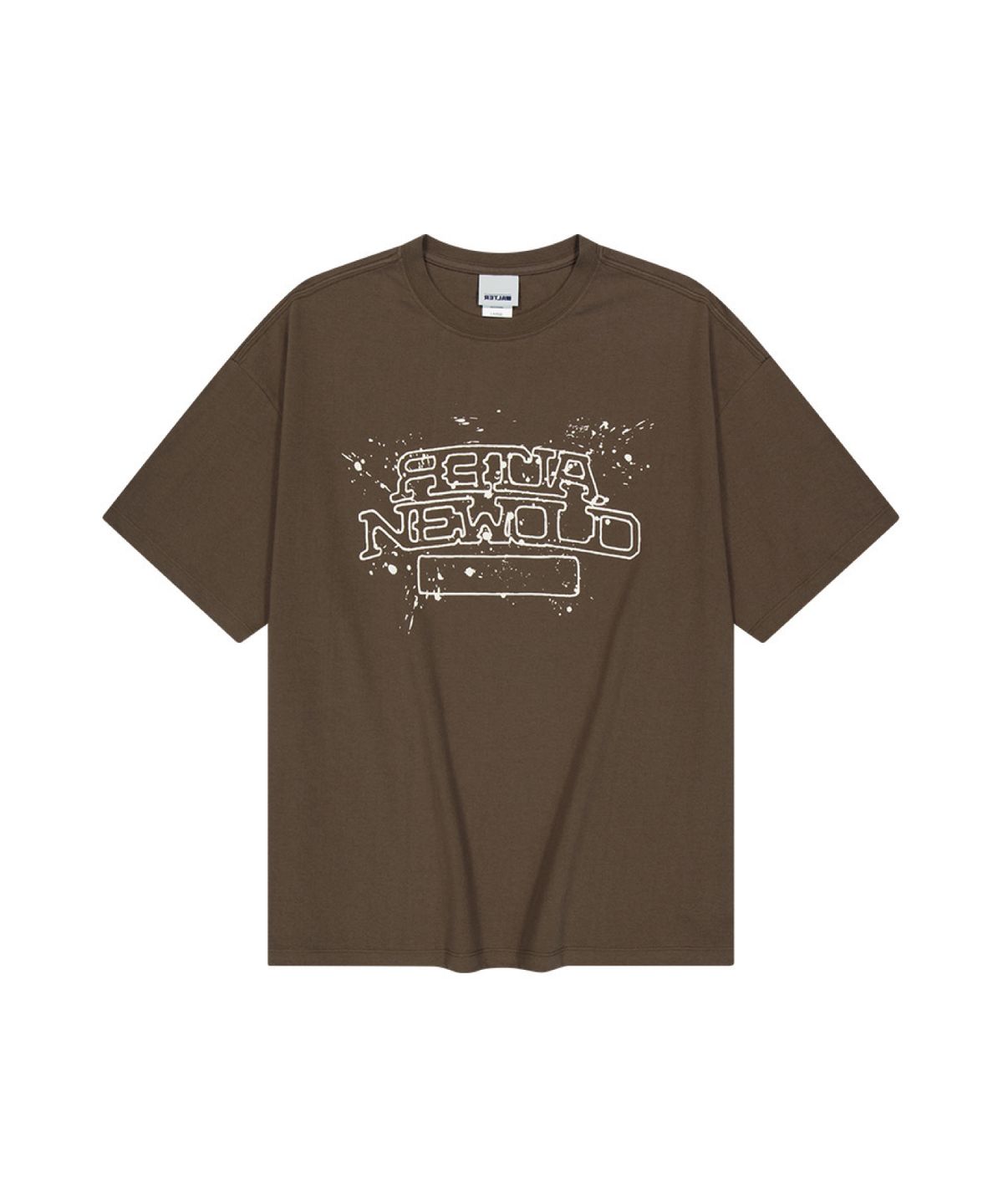 얼터 스튜디오(ALTER STUDIO) Splatter Print T-Shirt_Brown
