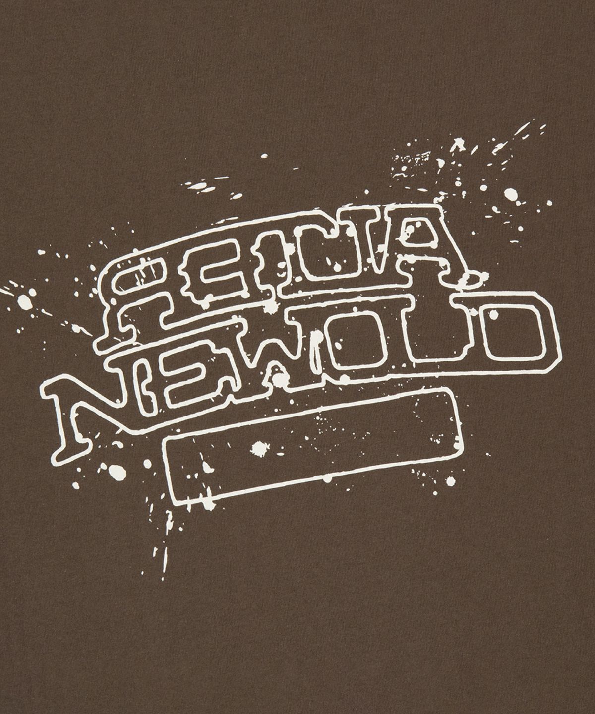 얼터 스튜디오(ALTER STUDIO) Splatter Print T-Shirt_Brown