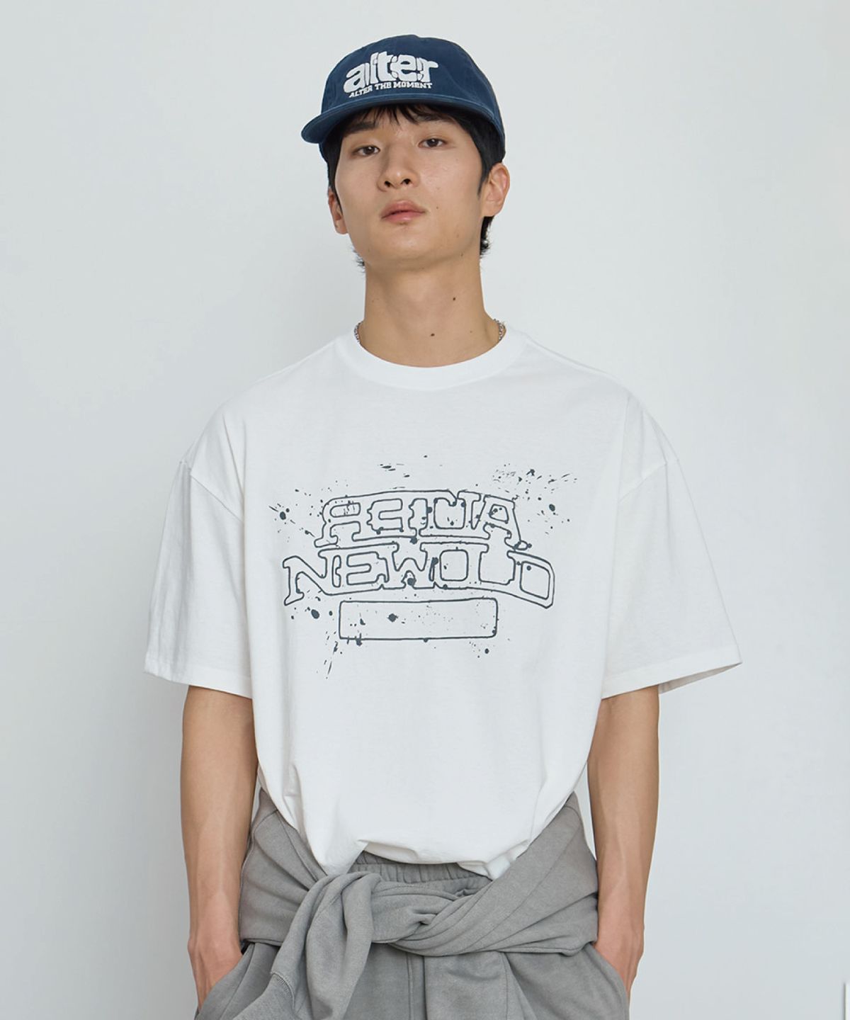 얼터 스튜디오(ALTER STUDIO) Splatter Print T-Shirt_White