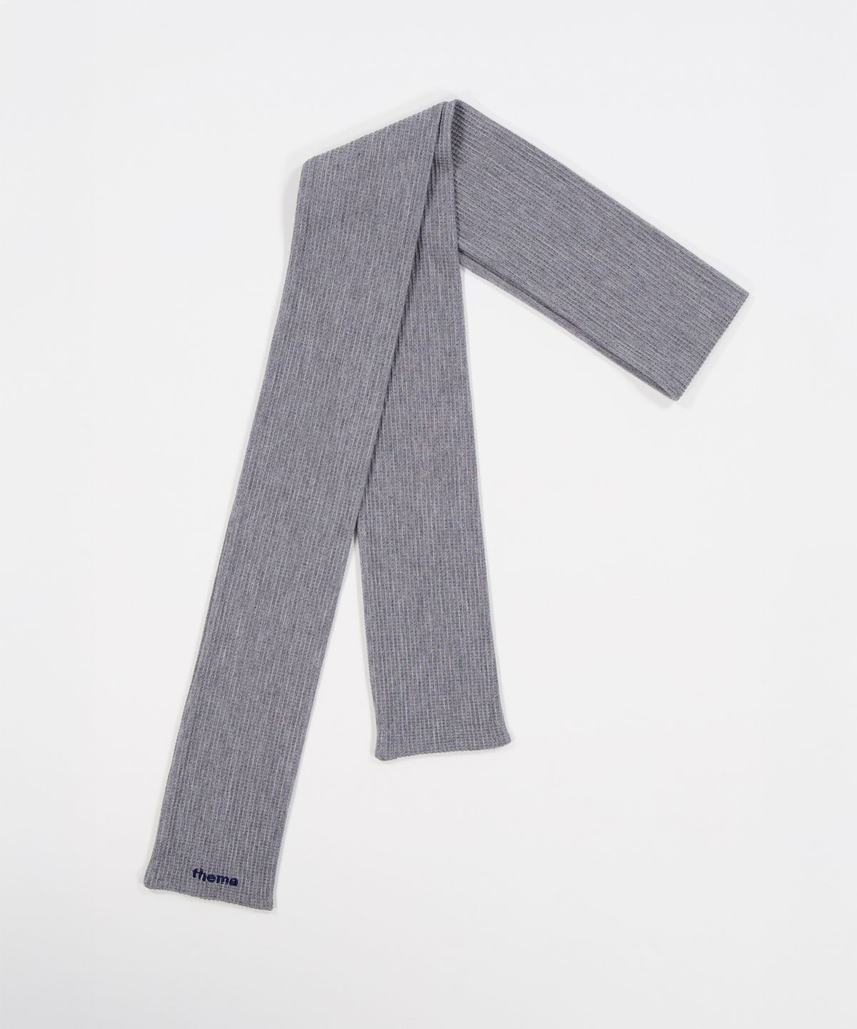 떼마(THEMA) SOFT WAFFLE LONG MUFFLER GREY