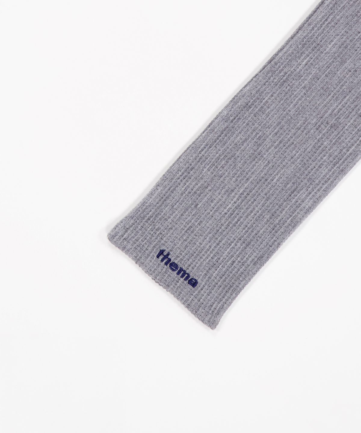 떼마(THEMA) SOFT WAFFLE LONG MUFFLER GREY