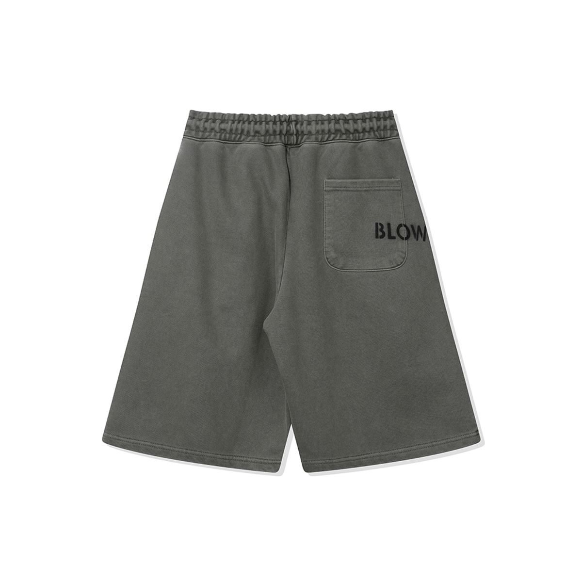 블로우(BLOW) 830g 헤비 피그먼트 하프팬츠_카키