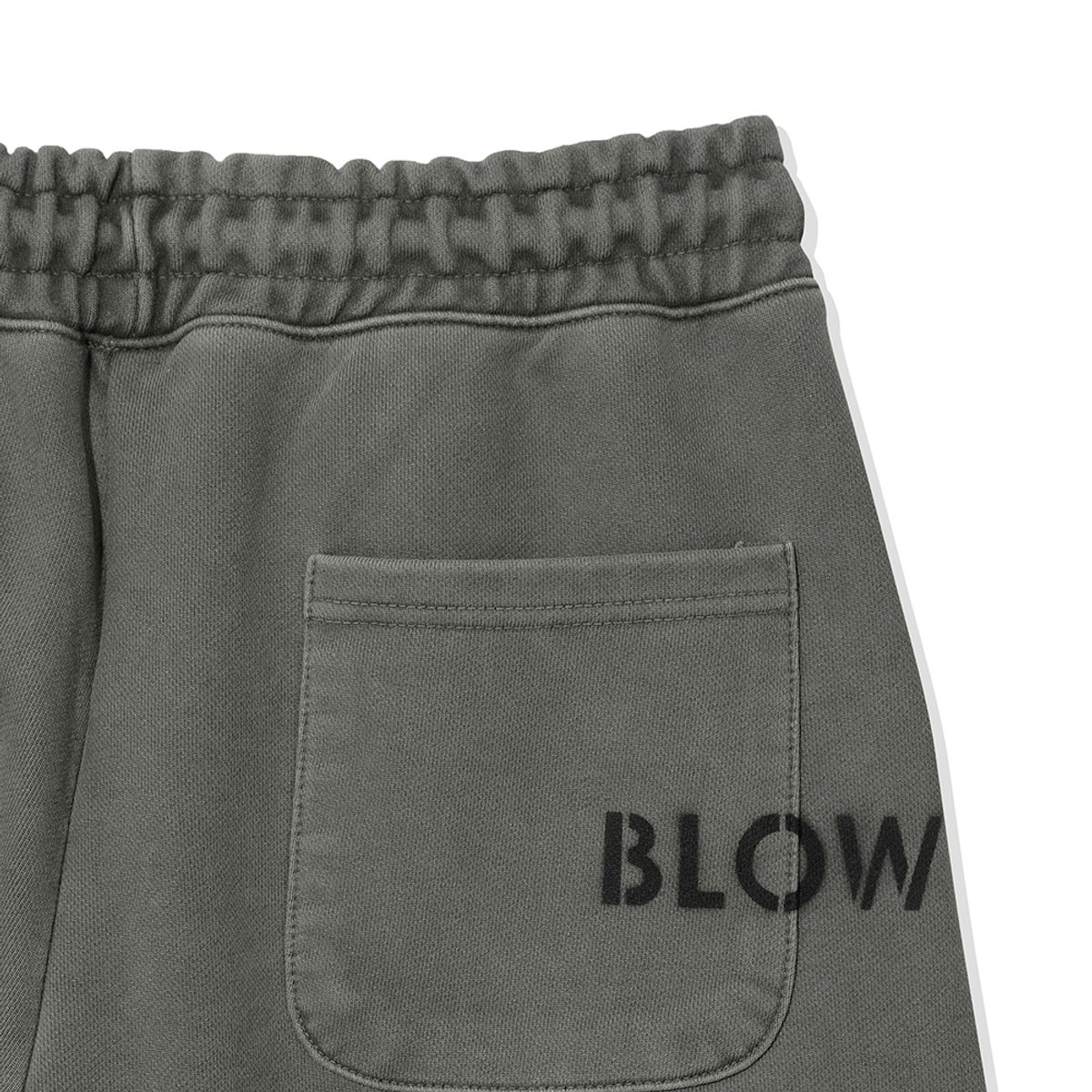 블로우(BLOW) 830g 헤비 피그먼트 하프팬츠_카키