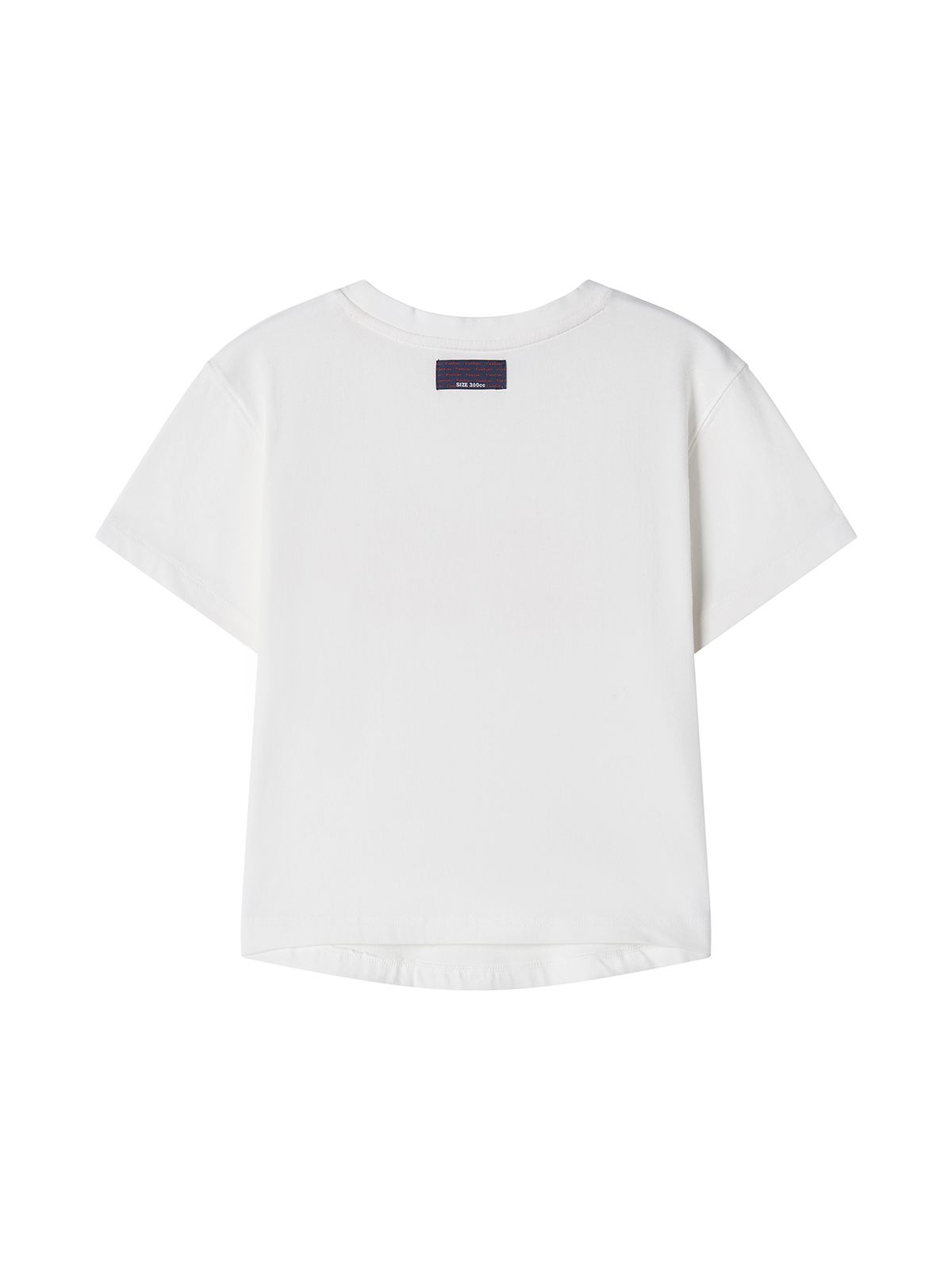 런던(RUNDONE) ORANGE CREAM T-SHIRT [WHITE/ORANGE]