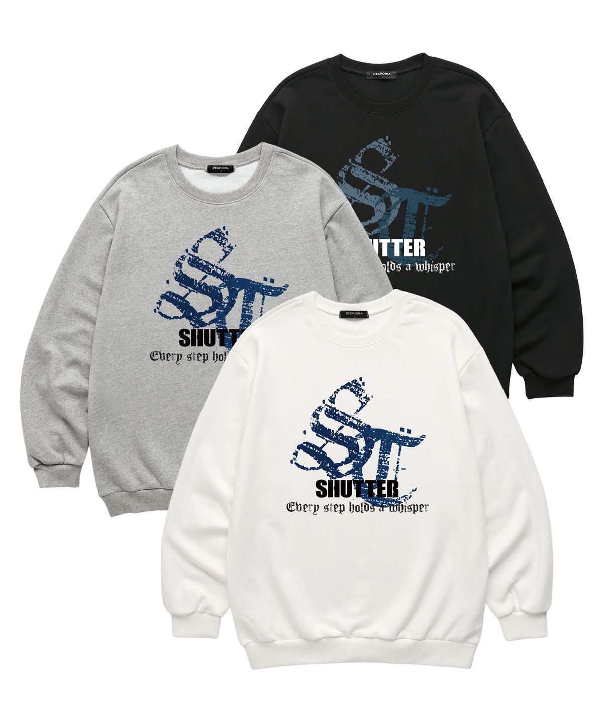 셔터(SHUTTER) ST LOGO 맨투맨 (SLS034) 블랙