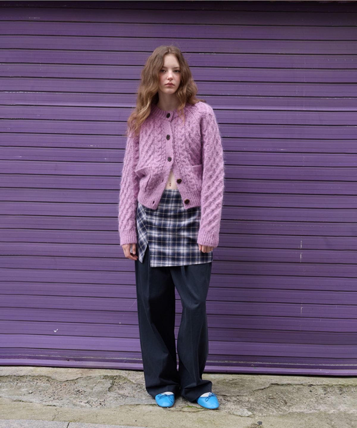 뮈르뮈르(MURMURE) 디안 키드모헤어 케이블 가디건_Diane Cardigan _4colors
