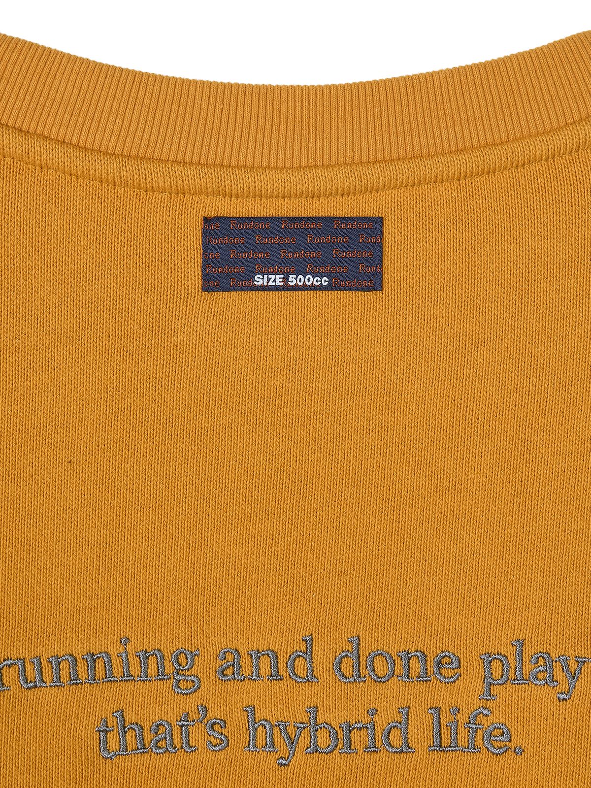 런던(RUNDONE) SLOGAN SWEATSHIRT [YELLOW]
