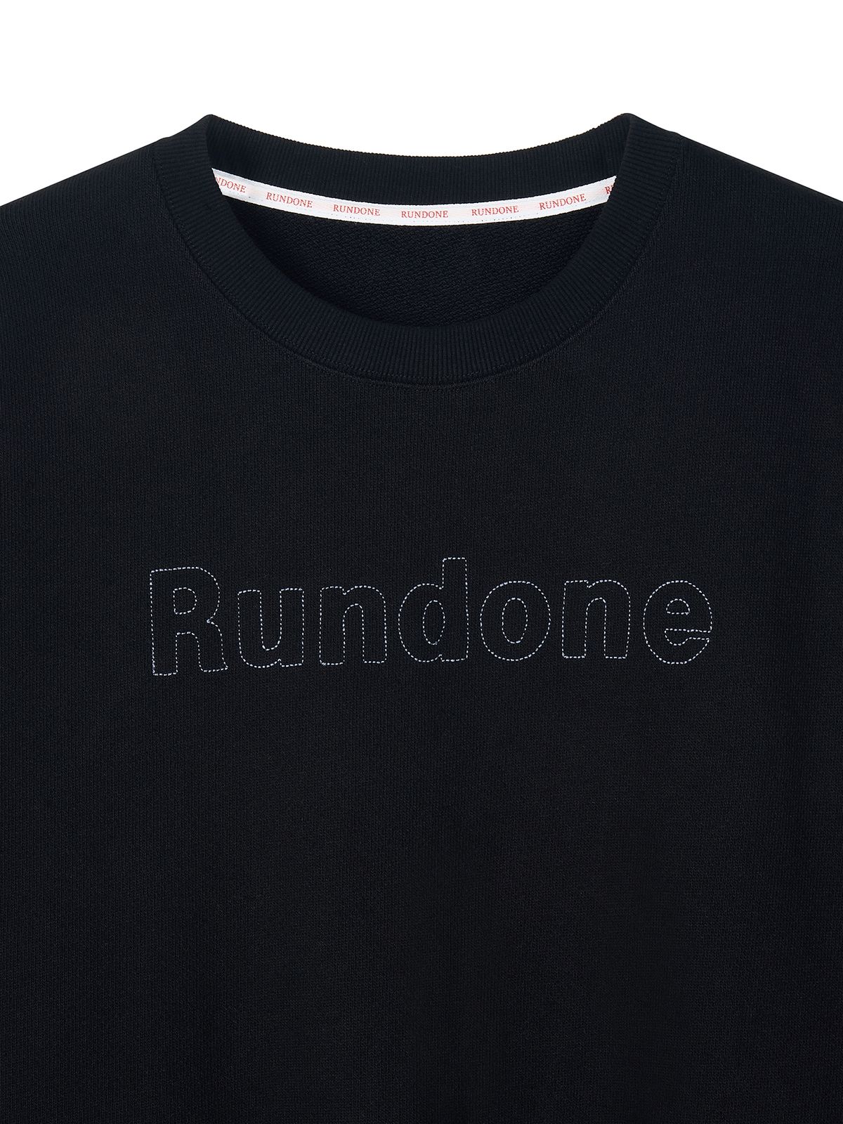 런던(RUNDONE) SLOGAN SWEATSHIRT [BLACK]
