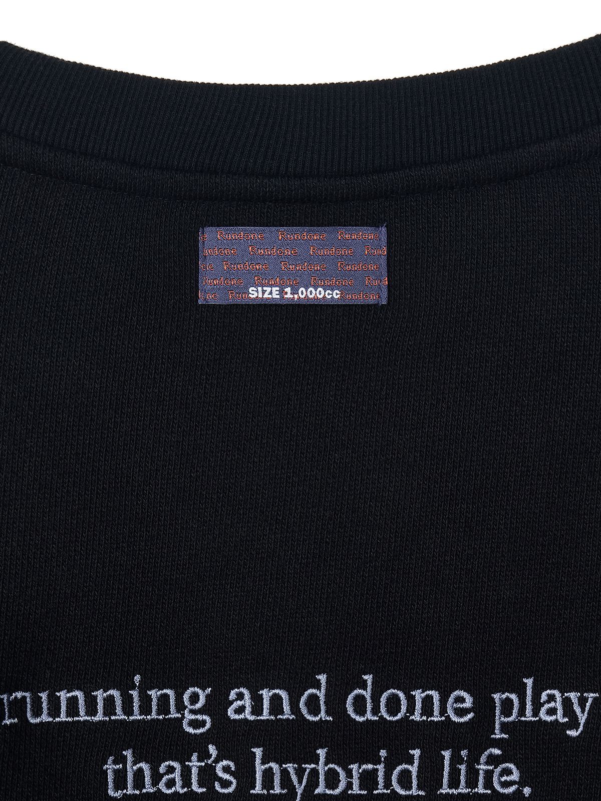 런던(RUNDONE) SLOGAN SWEATSHIRT [BLACK]