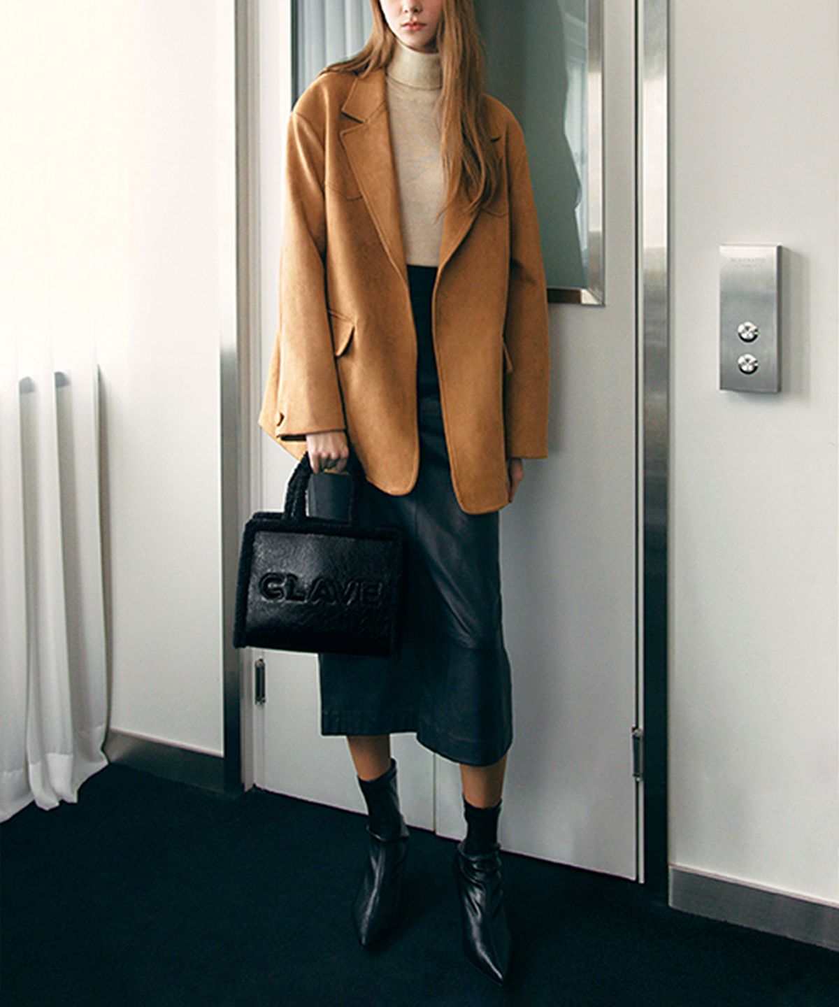끌라베(CLAVE) 보니 스몰 블랙  토트백 (BONNIE Black Tote Bag)