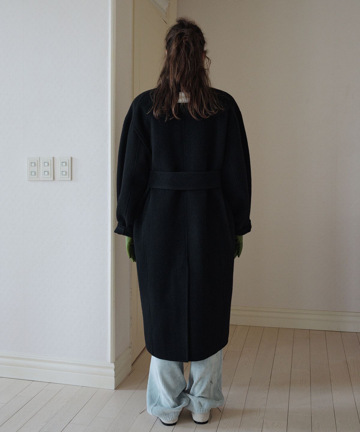 오버듀플레어(OVERDUEFLAIR) QUILTED LINING HANDMADE ALPACA COAT_BLACK