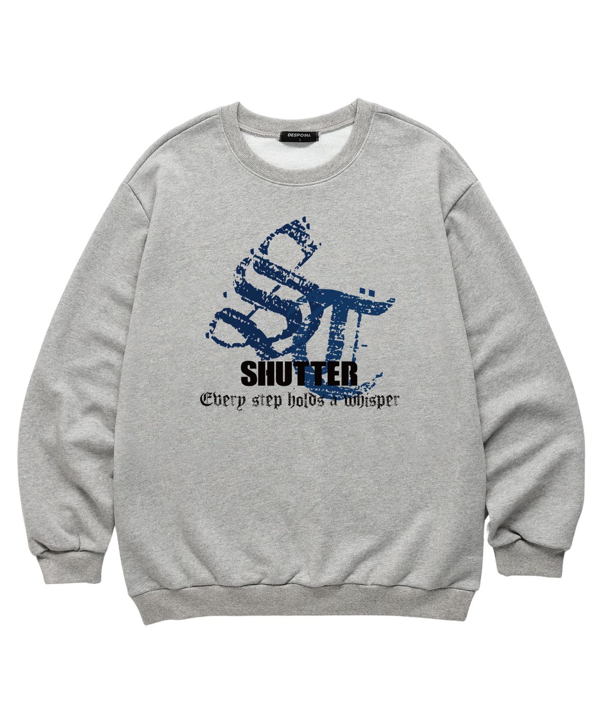 셔터(SHUTTER) ST LOGO 맨투맨 (SLS034) 멜란지그레이