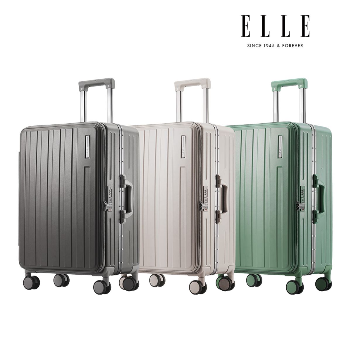 엘르(ELLE) 노바 폴리카보네이트 여행용 24인치 대형 수화물 캐리어