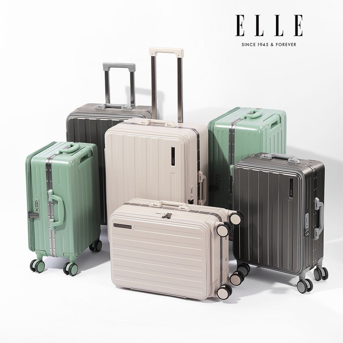 엘르(ELLE) 노바 폴리카보네이트 여행용 20인치 소형 튼튼한 기내용 캐리어