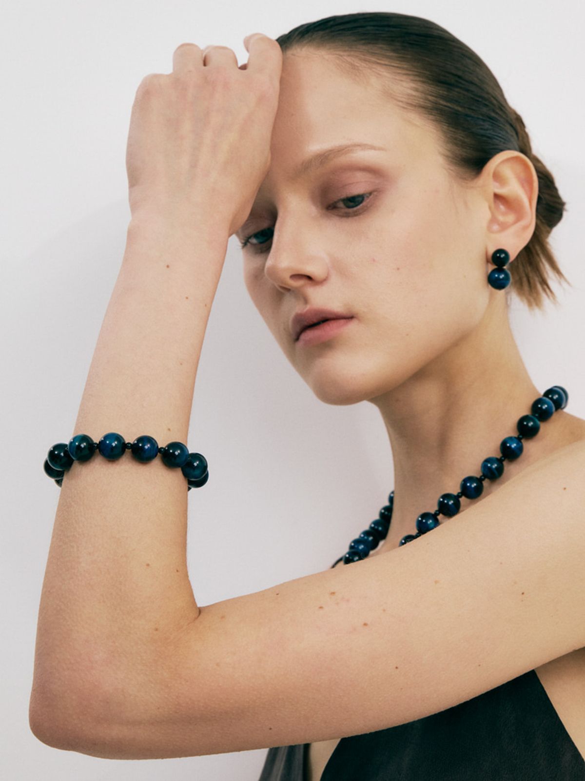 소수(SOSOO) Dark Blue Tiger-eye  12mm Bracelet