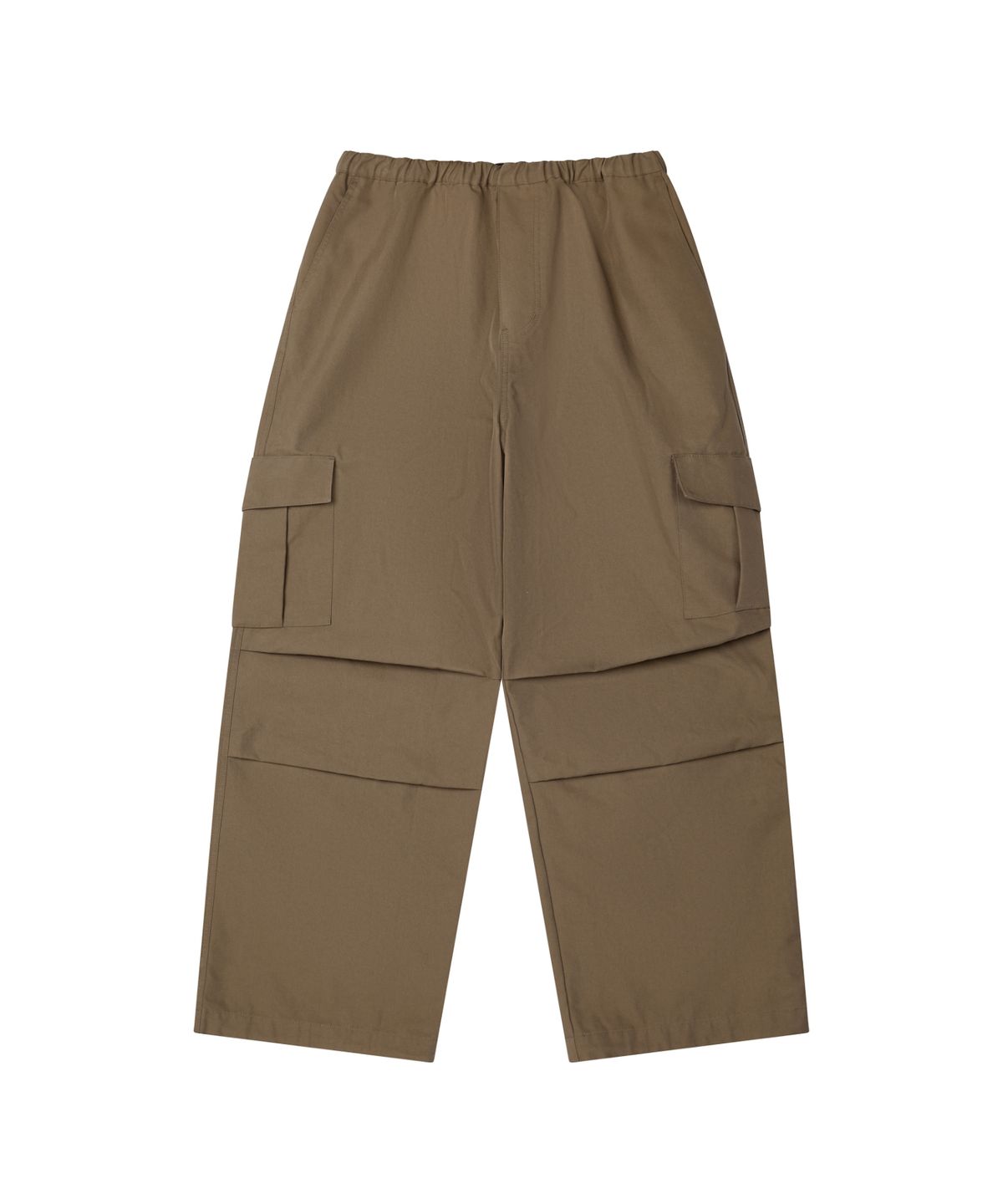 레더리(LEATHERY) 파라슈트 와이드 카고 팬츠 [COTTON BROWN]