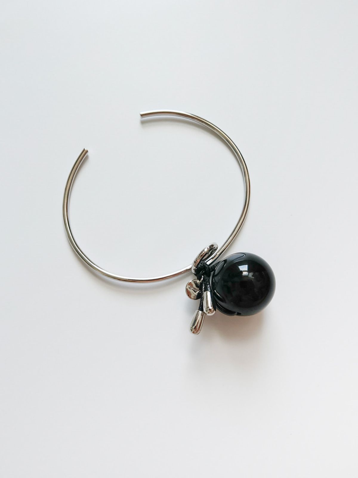소수(SOSOO) Ball Onyx Weave Bangle