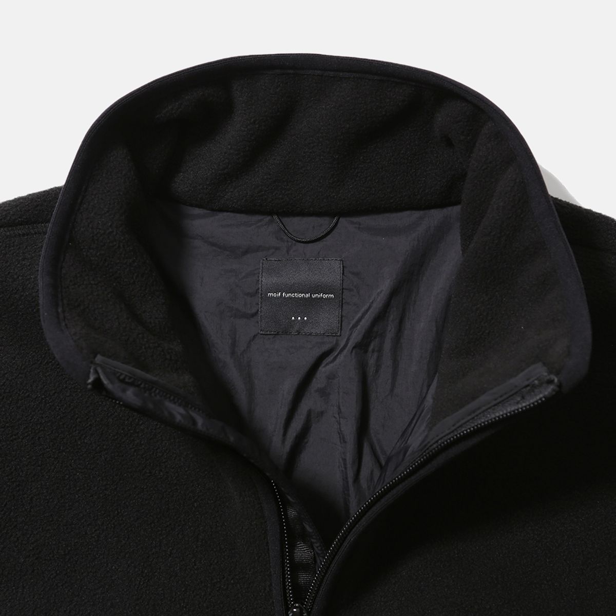 모이프(MOIF) [AW25] HIKER FLEECE JUMPER / BLACK