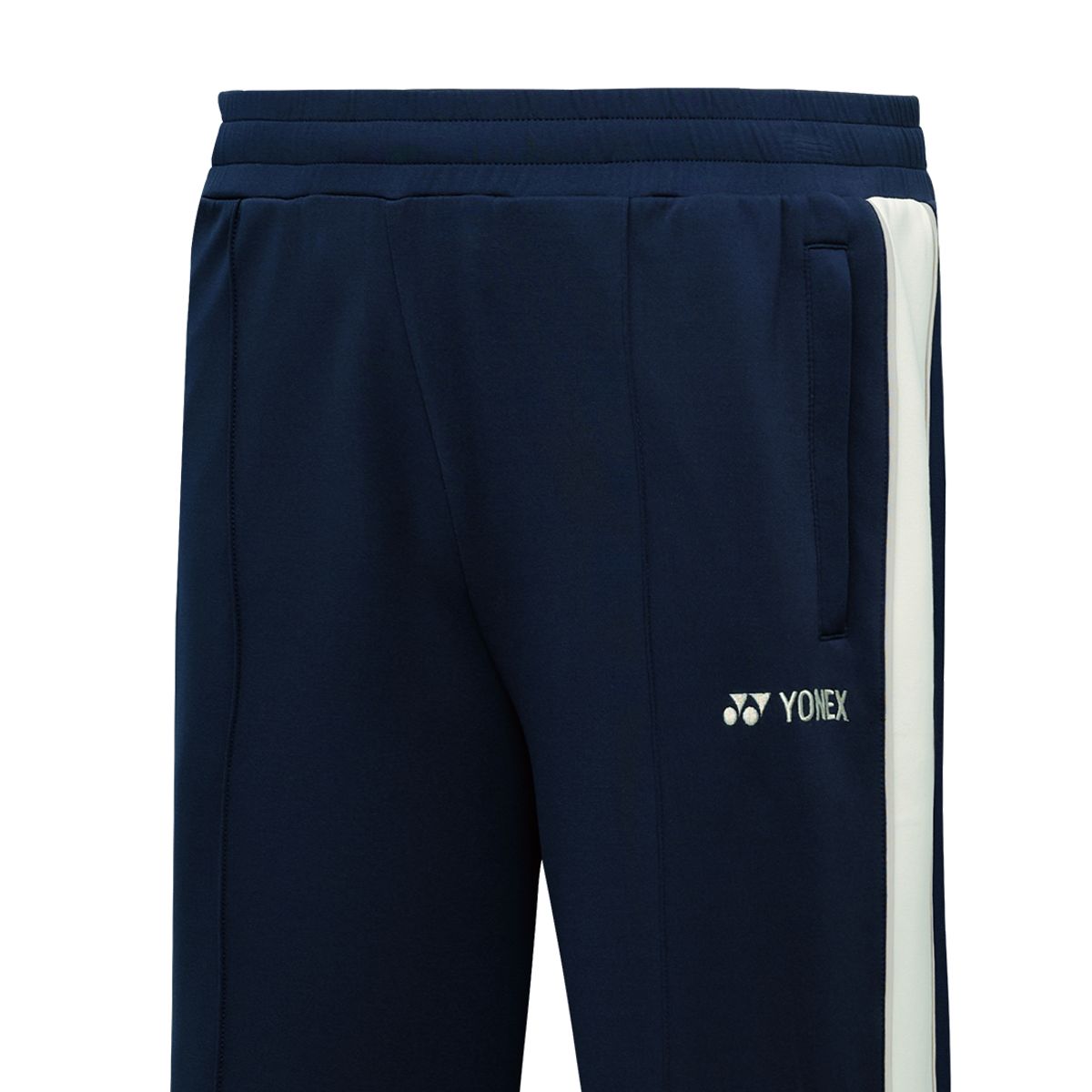 요넥스(YONEX) 253WP005U 미드나이트 블랙 남녀공용 사이드 배색 세미 오버핏 트레이닝 팬츠