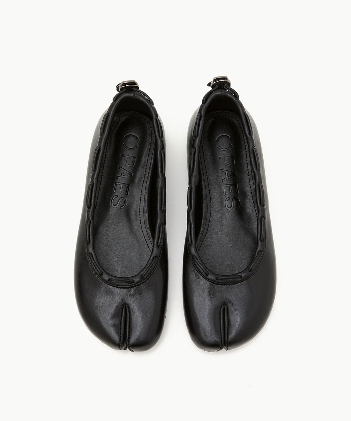 페이즈(PAES) Leather String Flat / Black
