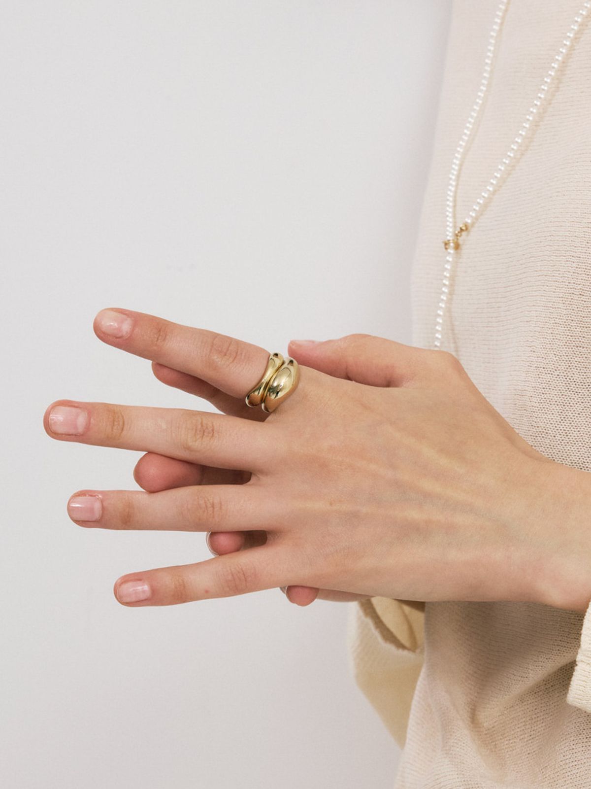 소수(SOSOO) Two Line Bold Ring