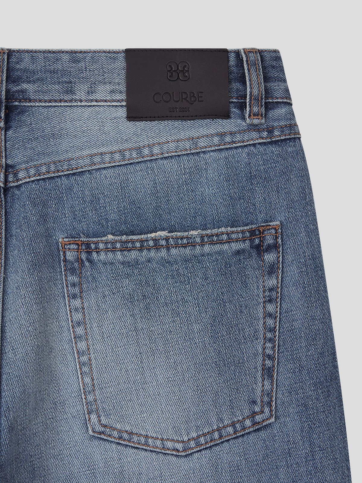쿠르베(COURBE) Flare Denim (Indigo)