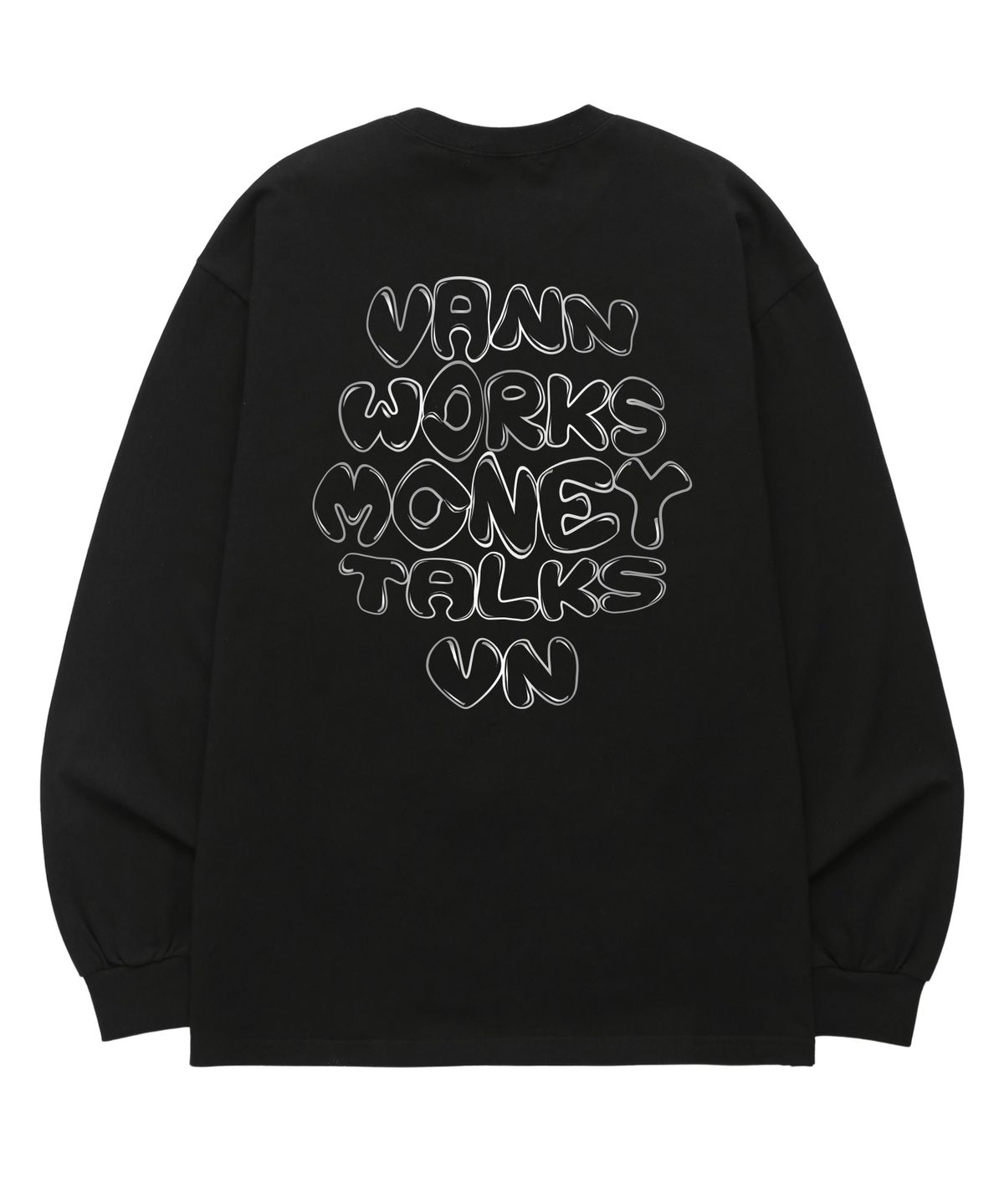 밴웍스(VANNWORKS) MONEY TALKS  롱슬리브 (VLS0122) 블랙