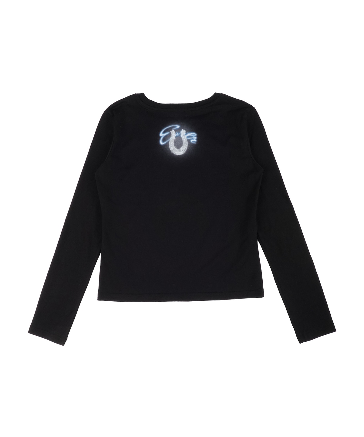 이알티알(ERTR) [ERTR X 니들]Cosmic Horse L/S T-shirt Small Fit (black)