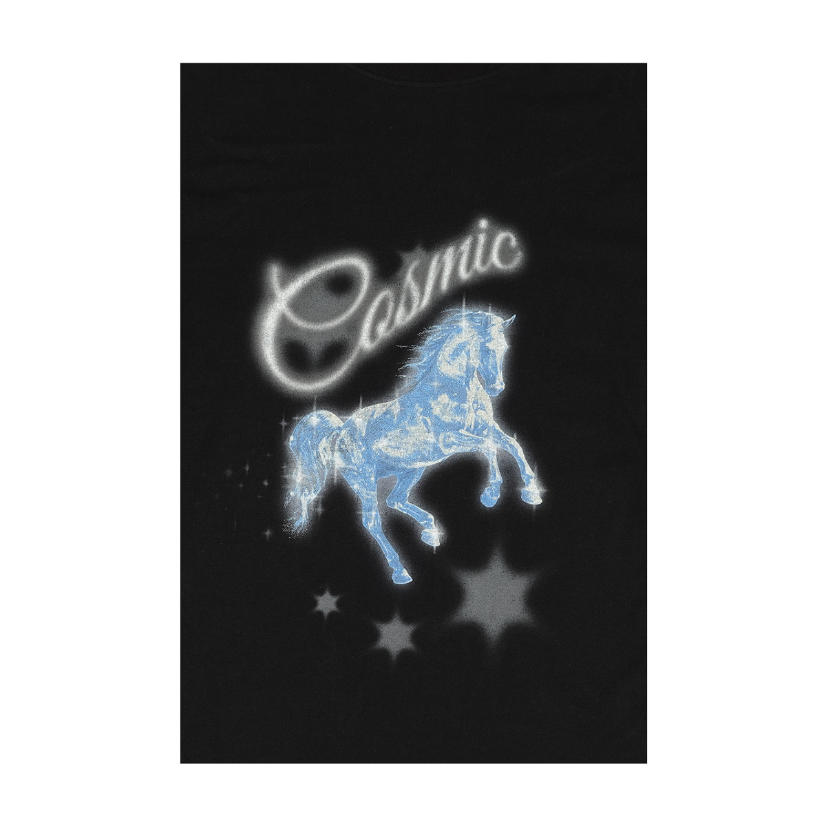 이알티알(ERTR) [ERTR X 니들]Cosmic Horse L/S T-shirt (black)