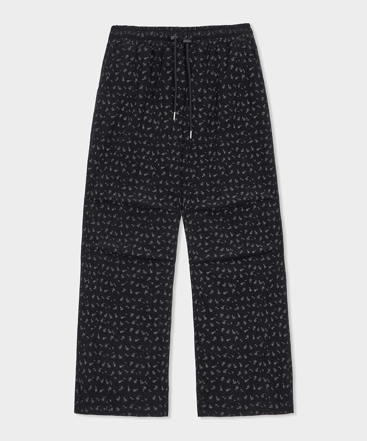 벨로엘(BELLOL) Flower pintuck pants BLACK