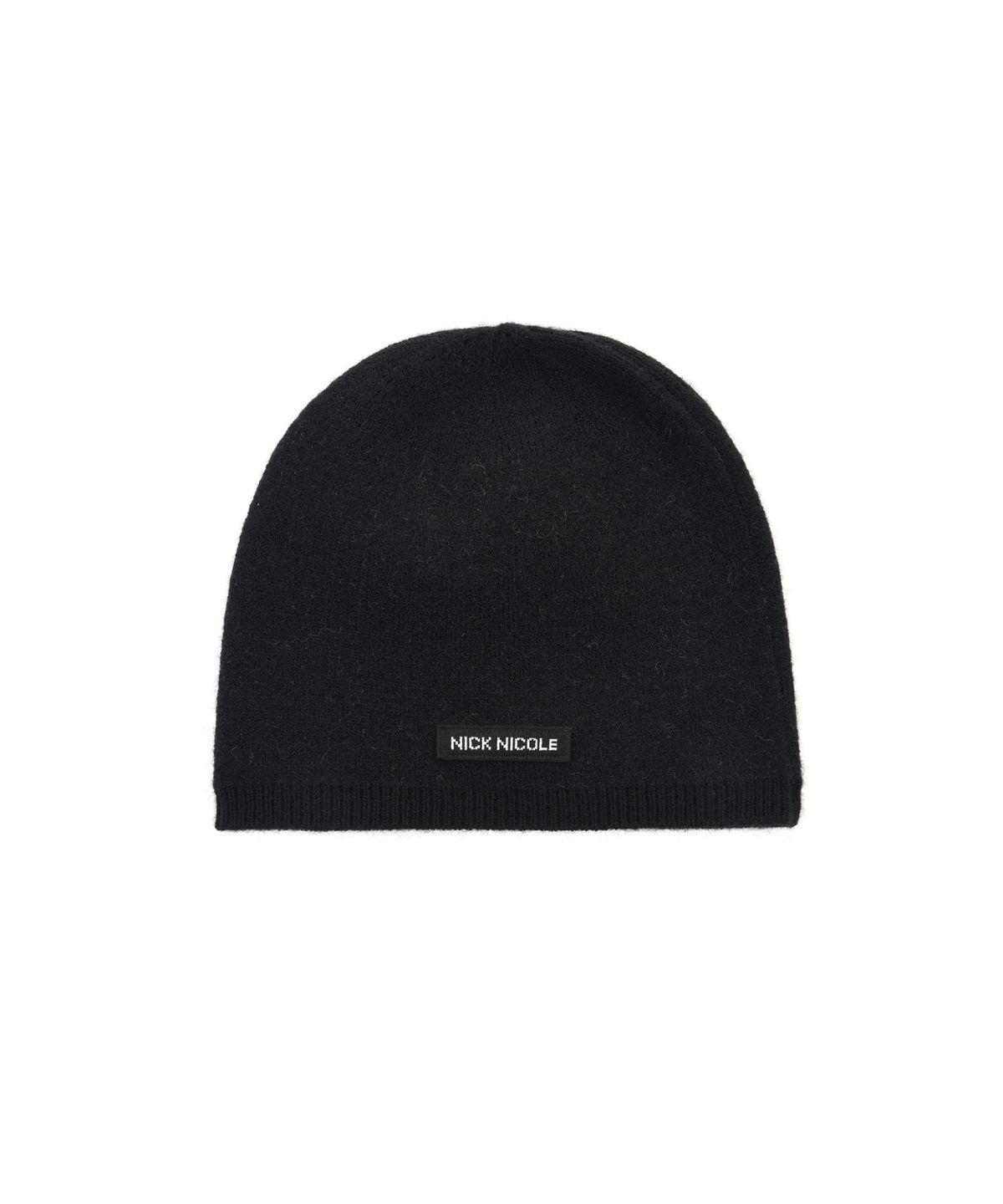 닉앤니콜(NICK&NICOLE) ROSE JAQUARD BEANIE_BLACK WHITE