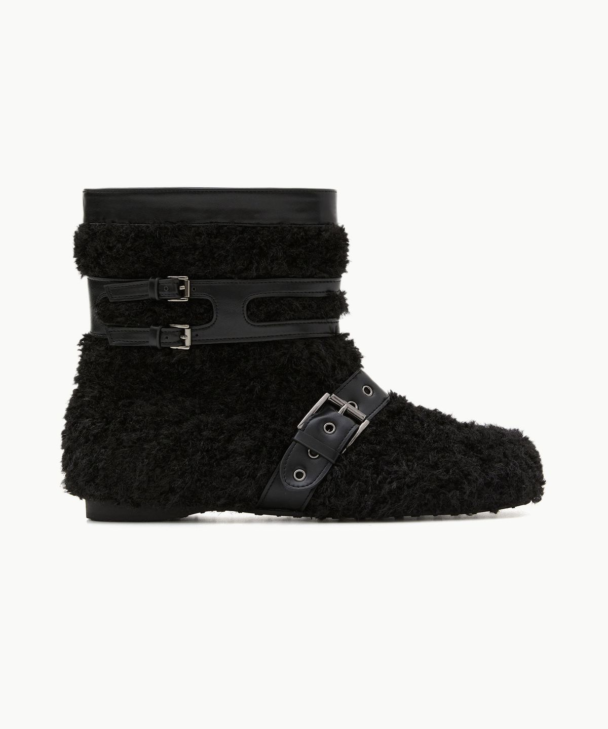 페이즈(PAES) Teddy Buckle Boots / Black