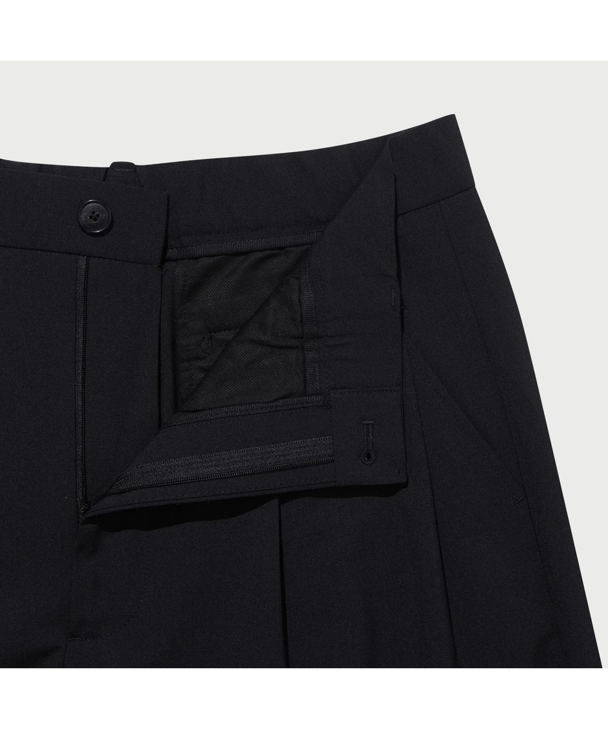 이로(IRO) Portique 와이드 투턱 밴딩 슬랙스 IQPAA25701BKX