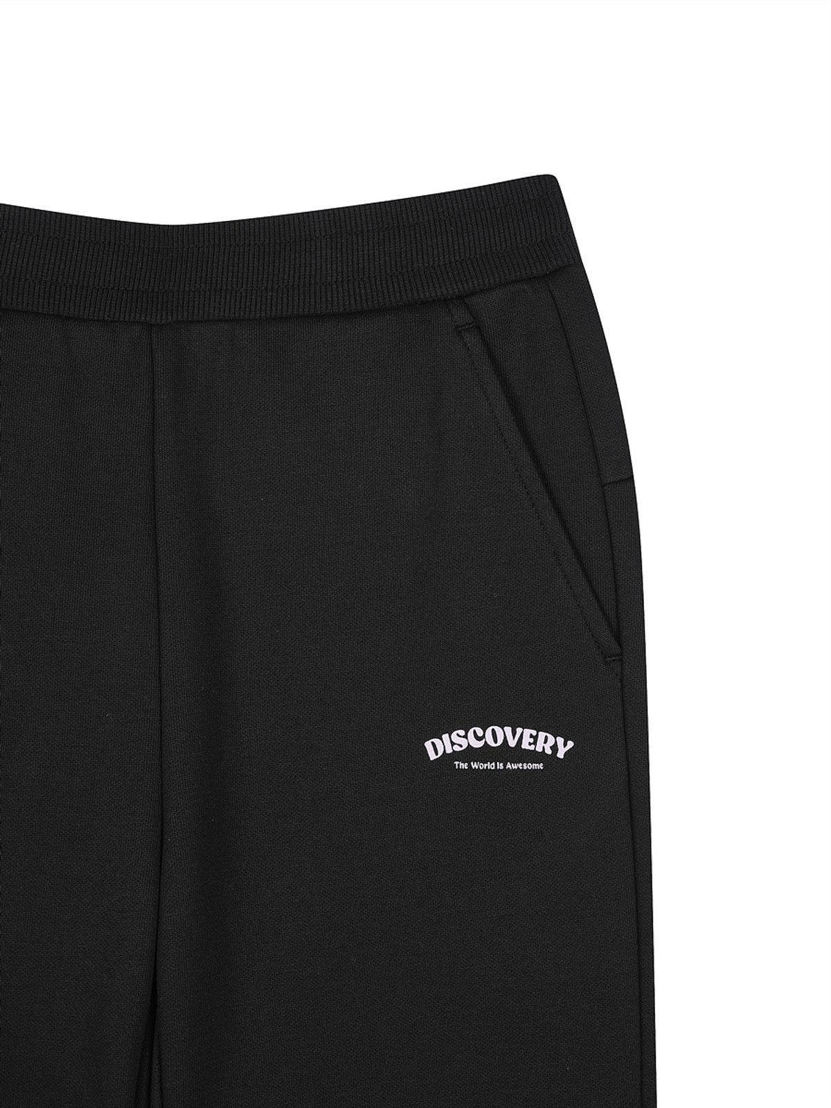 디스커버리 키즈(DISCOVERY KIDS) 여아 기모 세미와이드 팬츠 (BLACK)