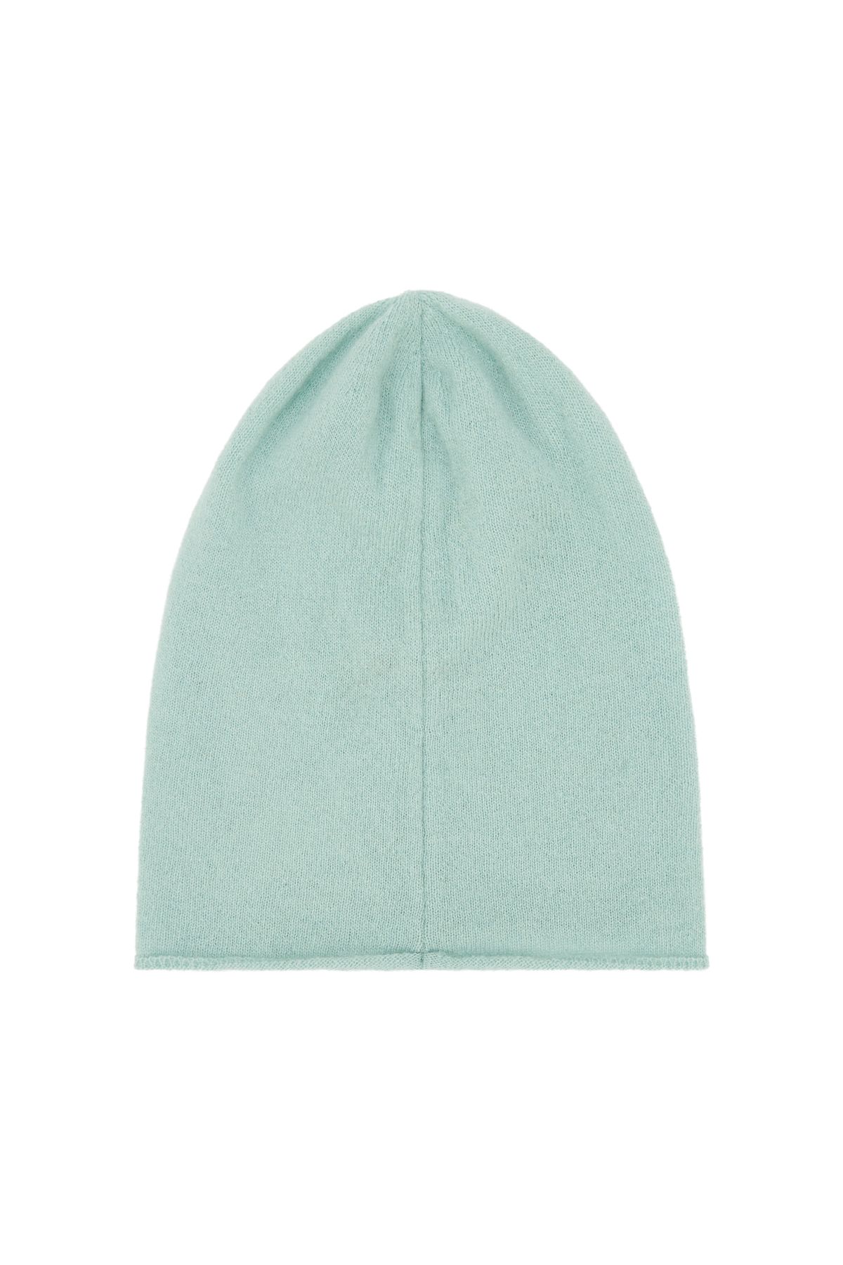 다이닛(DEINET) LAMBS WOOL PLAIN BEANIE IN LIGHT BLUE