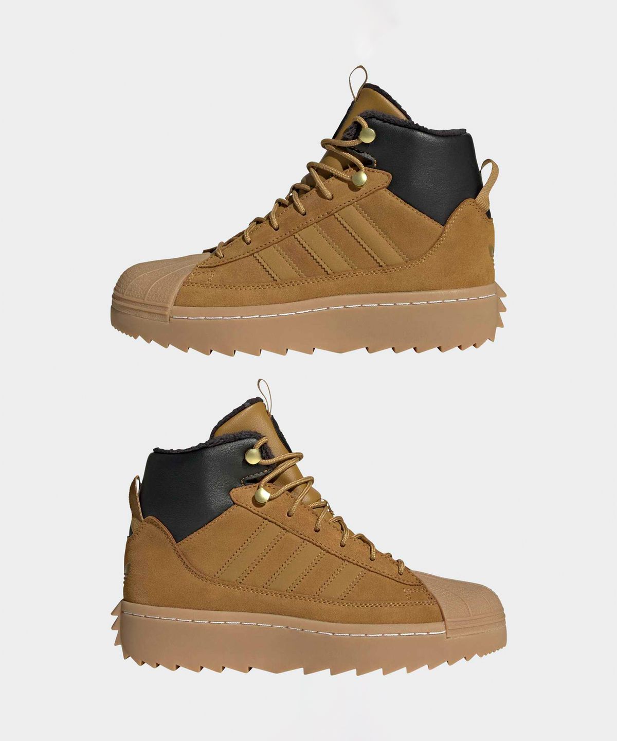아디다스 키즈(ADIDAS KIDS) 슈퍼스타 윈터 트렉 부츠 주니어 - 브라운 / JQ0345