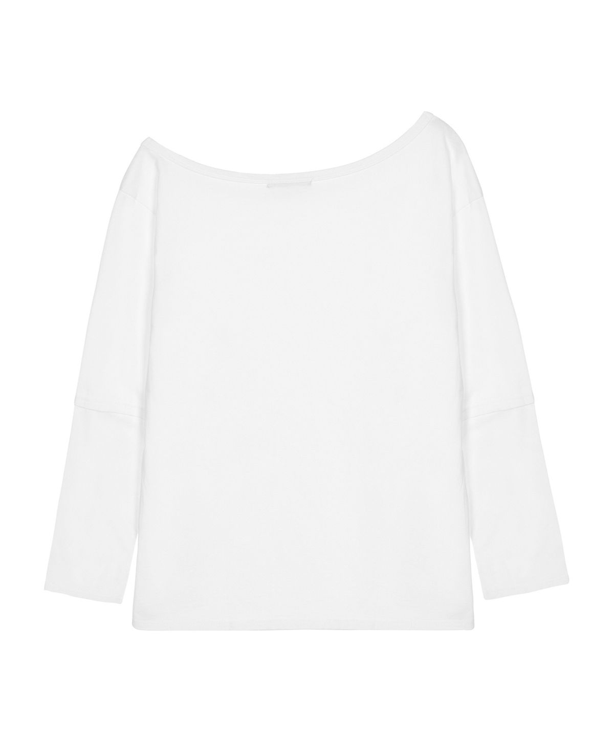 닉앤니콜(NICK&NICOLE) NICOLE ONE SHOULDER LAYERED LOGO LS TOP_IVORY