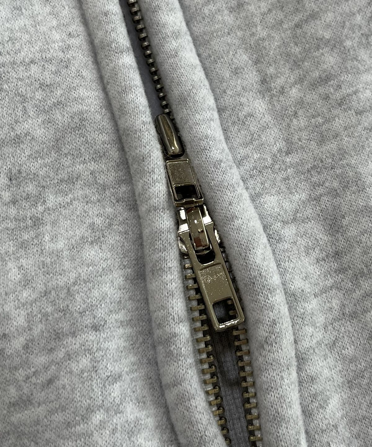 스케이터락(SK8ER ROCK) Star Napping Sweat Hood Zip-Up ((white melange))