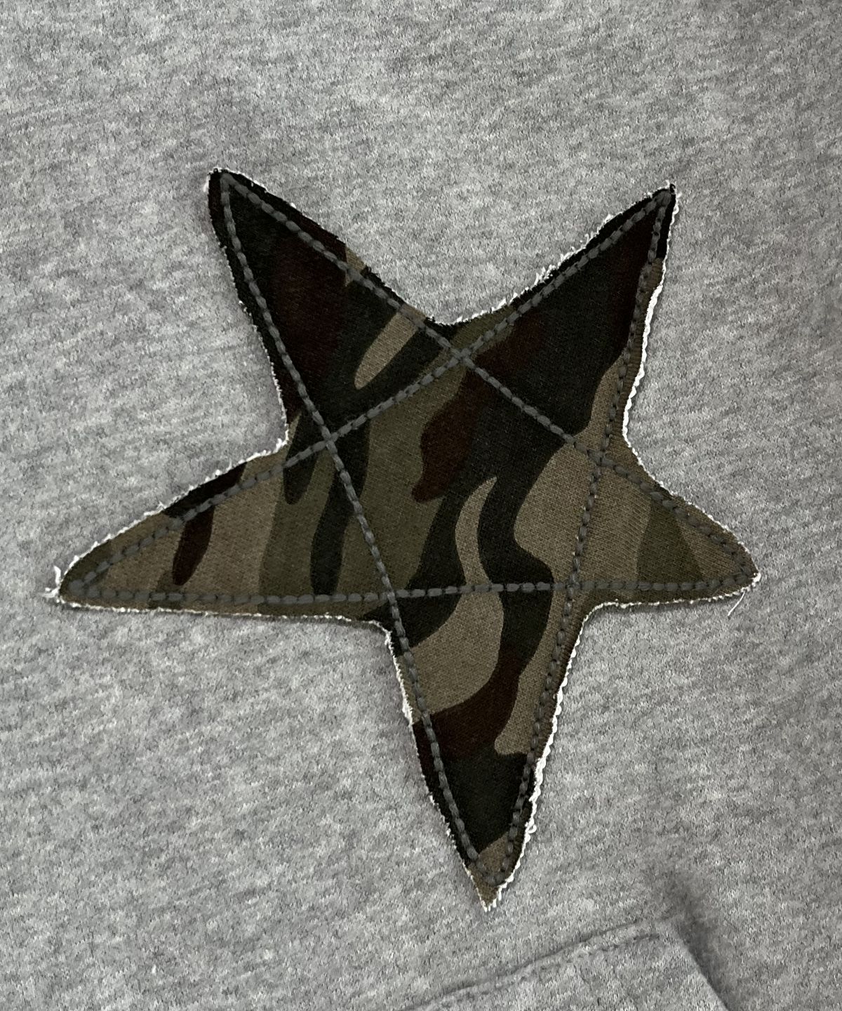 스케이터락(SK8ER ROCK) Star Napping Sweat Hood Zip-Up ((melange gray))