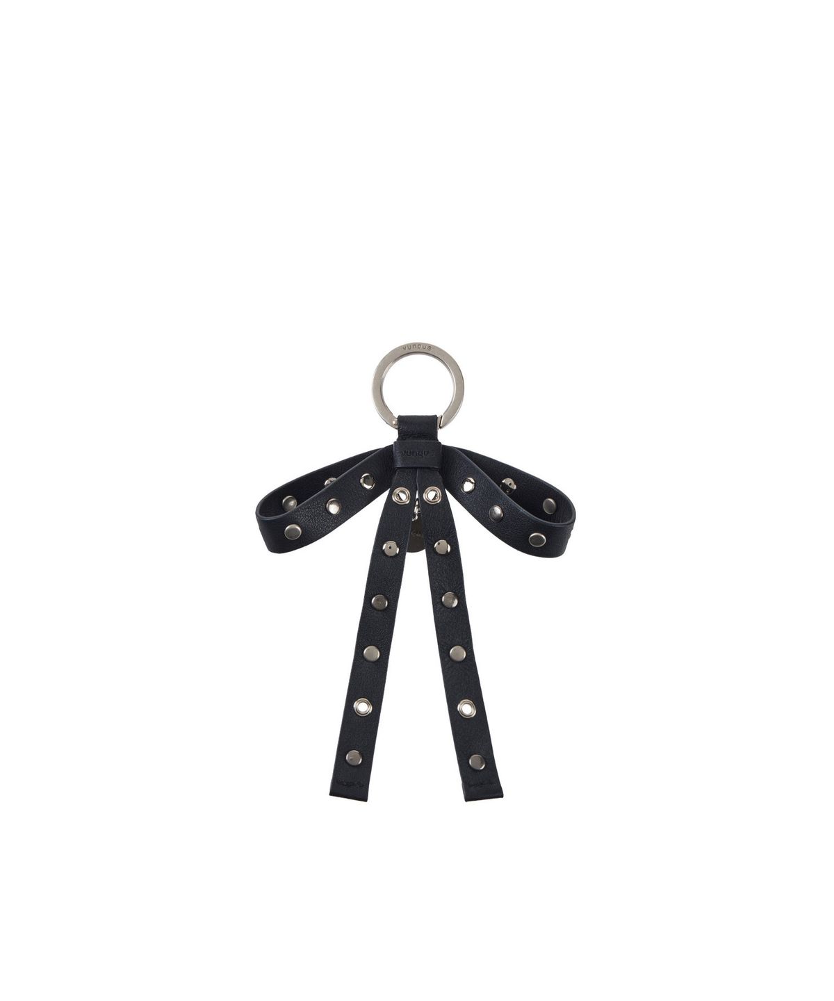 분크(VUNQUE) Goth Leather Ribbon Charm (고스 레더 리본 참) Black