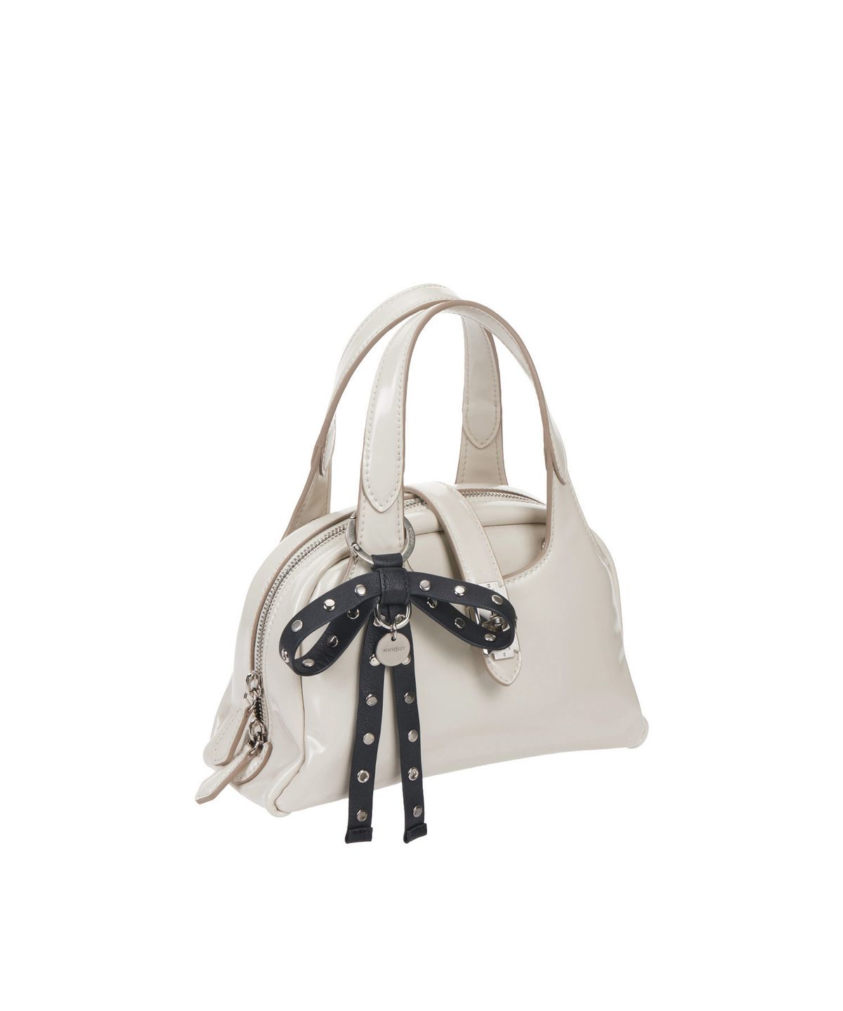 분크(VUNQUE) Goth Leather Ribbon Charm (고스 레더 리본 참) Black