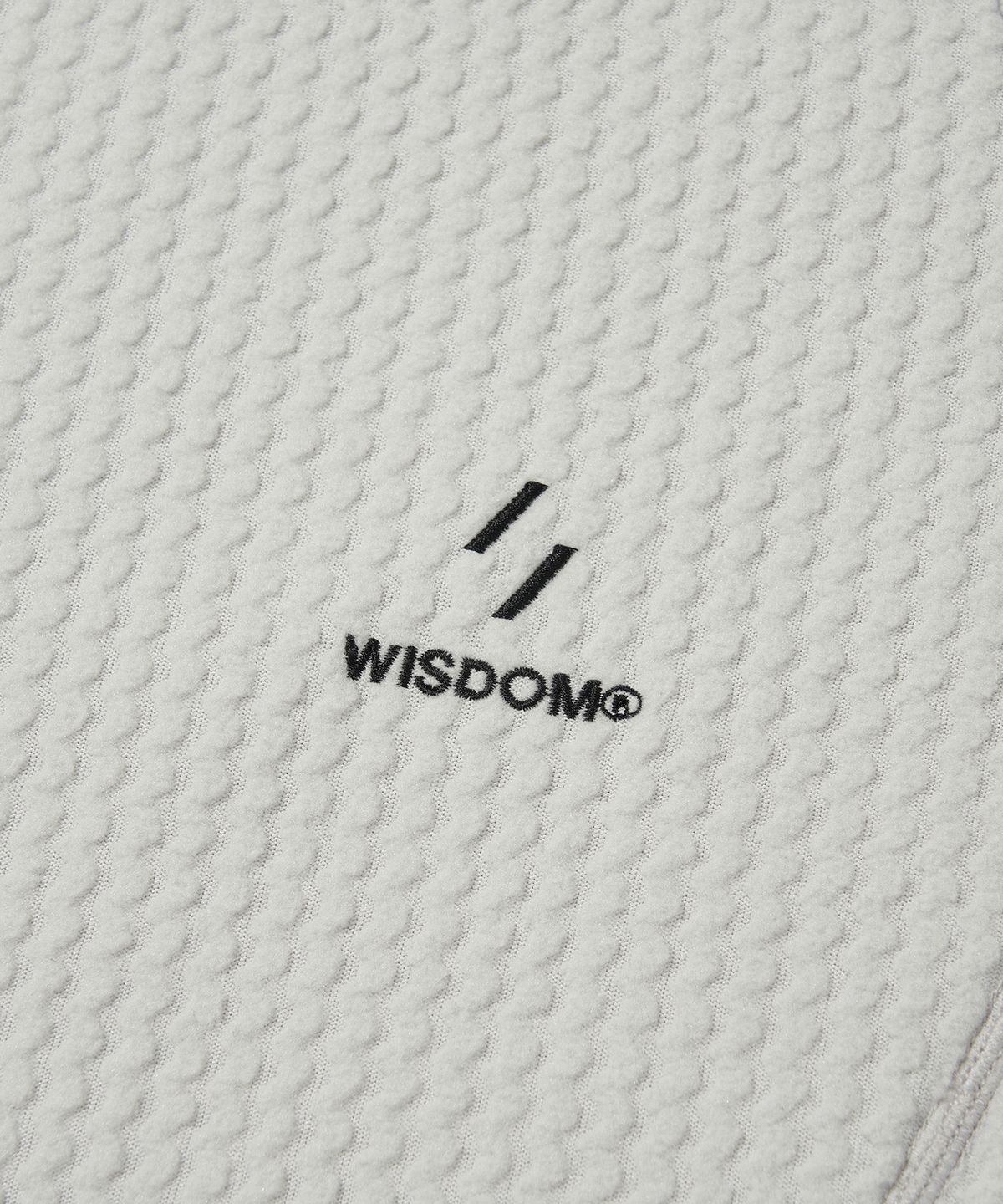 웰터 익스페리먼트(WELTER EXPERIMENT) Welter Experiment X Wisdom Fleece Zip Hoodie_WHITE