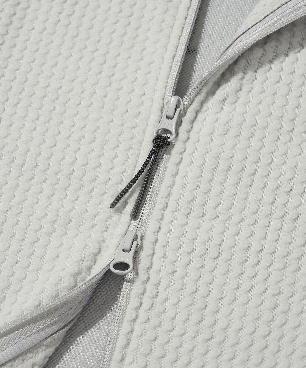 웰터 익스페리먼트(WELTER EXPERIMENT) Welter Experiment X Wisdom Fleece Zip Hoodie_WHITE