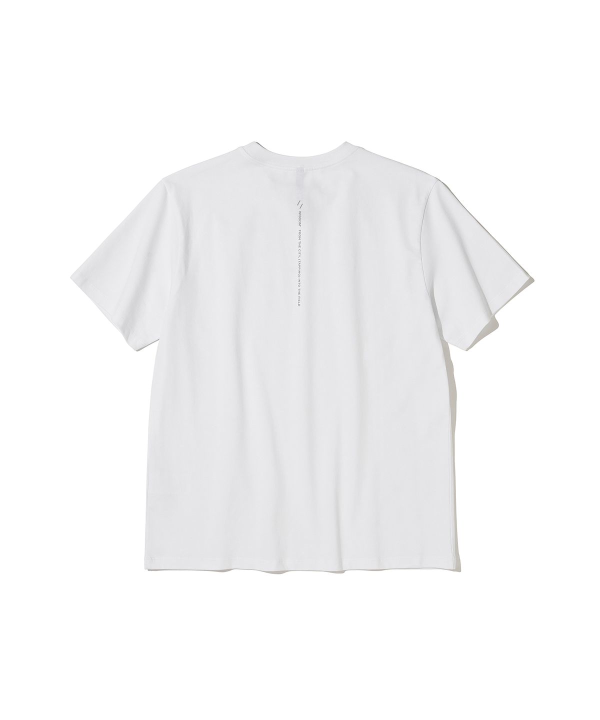 웰터 익스페리먼트(WELTER EXPERIMENT) Welter Experiment X Wisdom Half Sleeves T-Shirt_WHITE