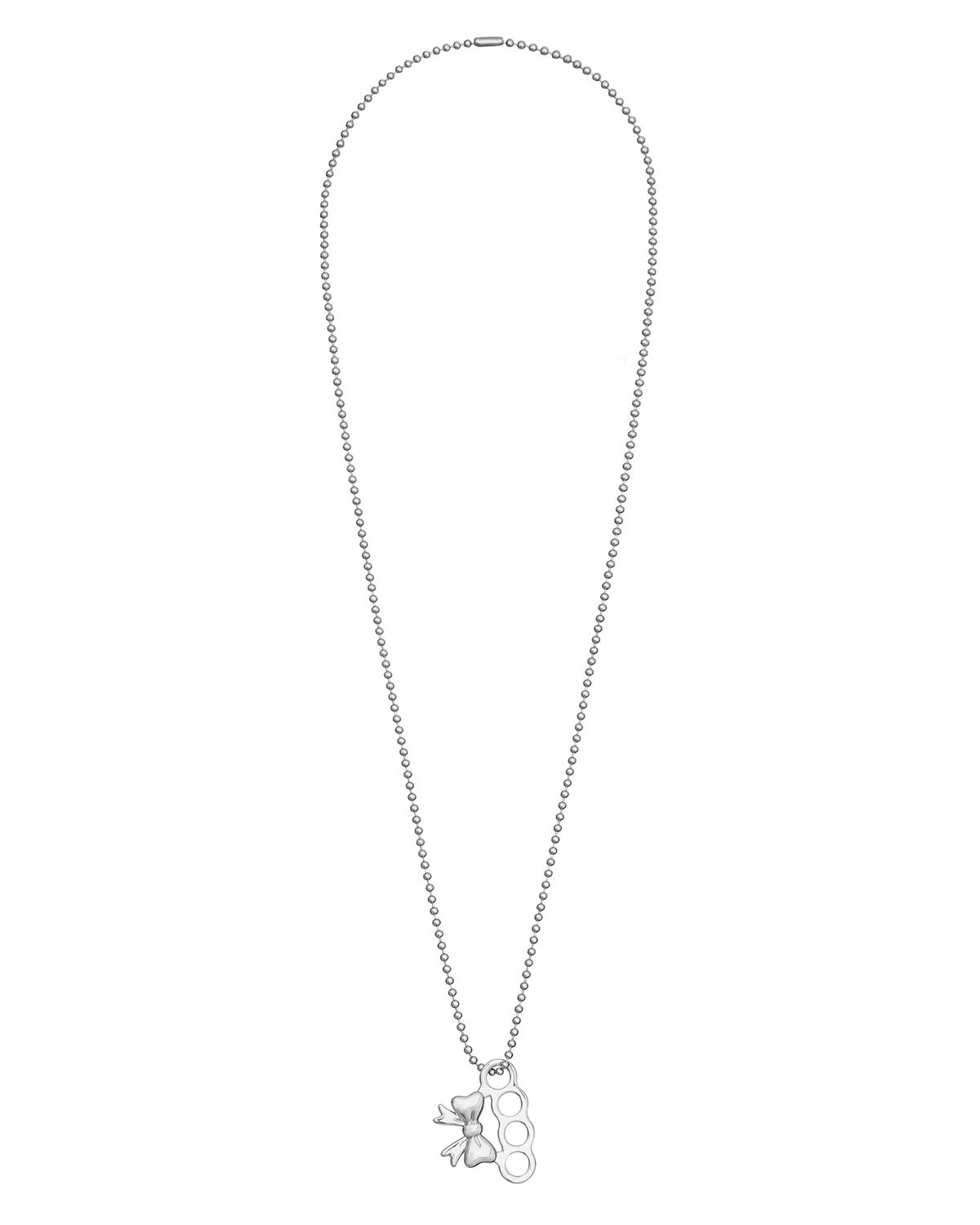 에브리벌스데이(EVERYBIRTHDAY) Ribbon knuckle long necklace