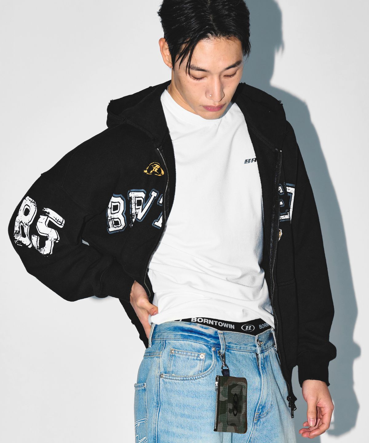 본투윈(BORN TO WIN) SYMBOL B CARD WALLET KEYRING [2 COL]