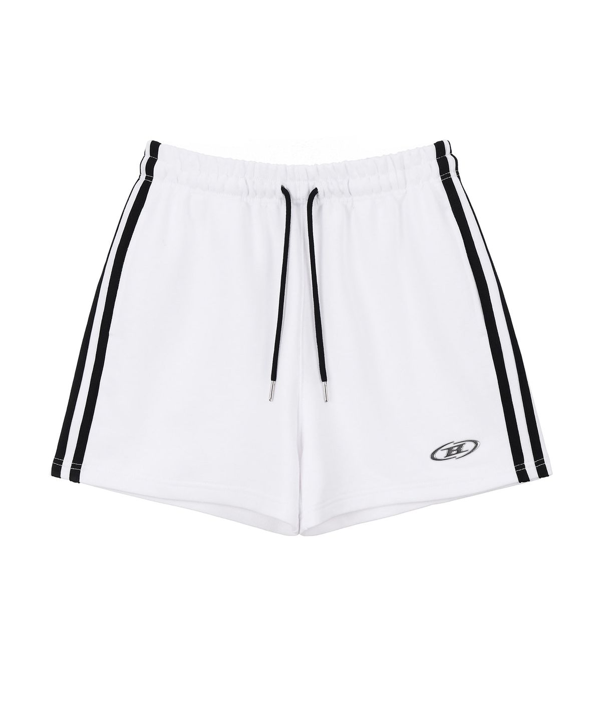 본투윈(BORN TO WIN) W CHROME B TRACK LINE SHORTS [WHITE]